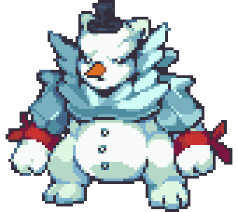 ICE BEAR 3 A snowman front.gif