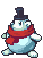 ICE BEAR 1 A snowman front.gif